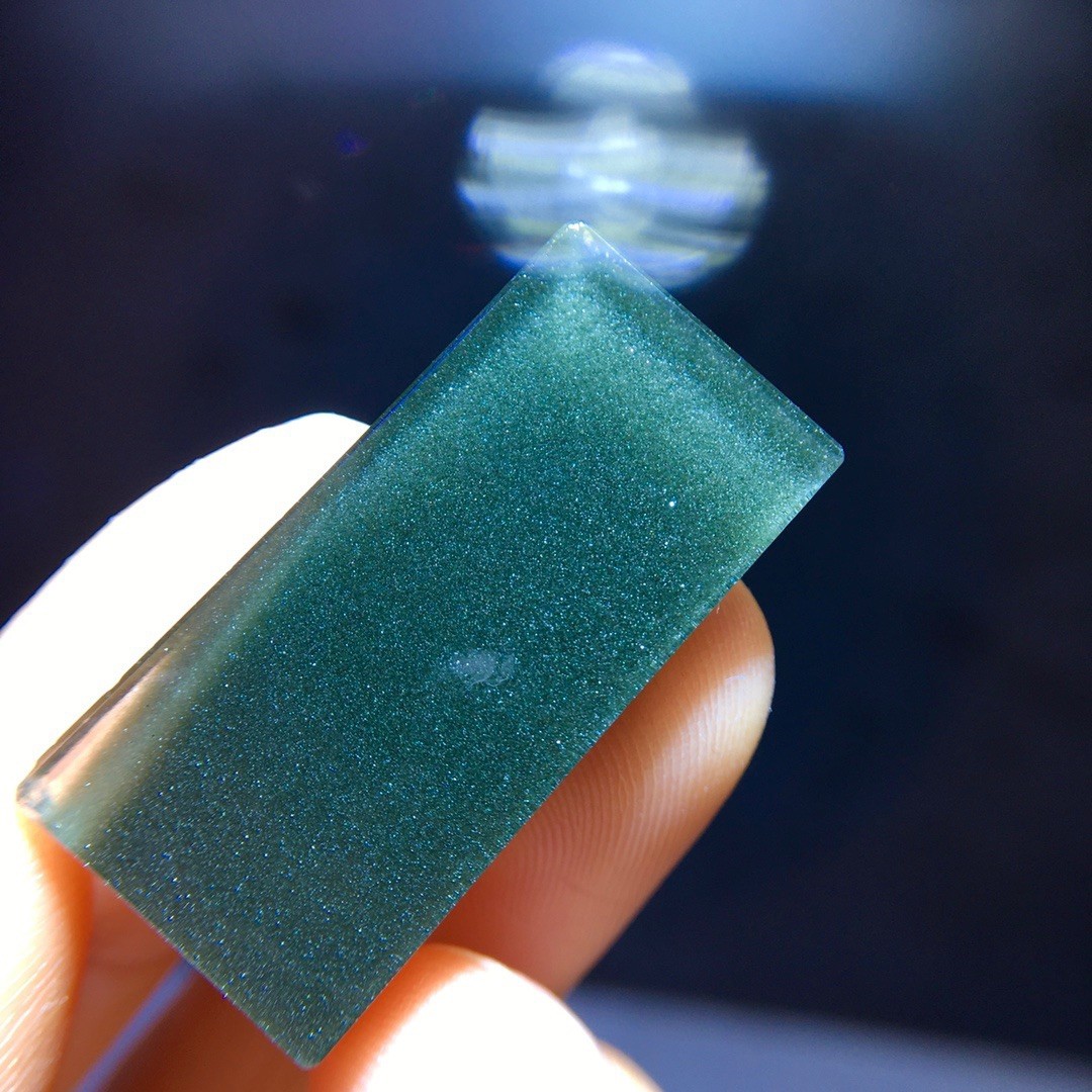 Natural Green Ghost Casual Card Pendant