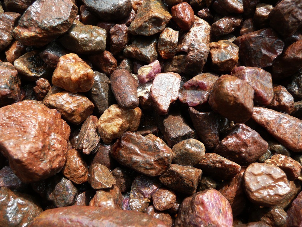 3 lbs Ruby Sapphire Corundum Rough Stones-Natural Crystal Mineral Rock Tumbling