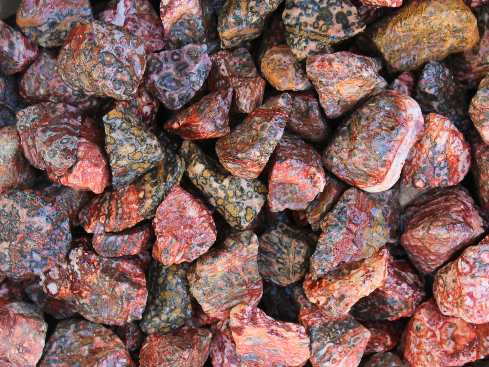 Leopard Skin Jasper – Rough Rocks for Tumbling – Bulk Wholesale options