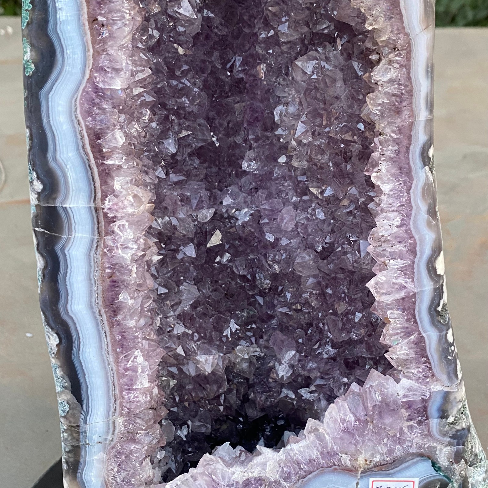 17.63LB Natural Amethyst agate quartz cluster crystal specimen restoration