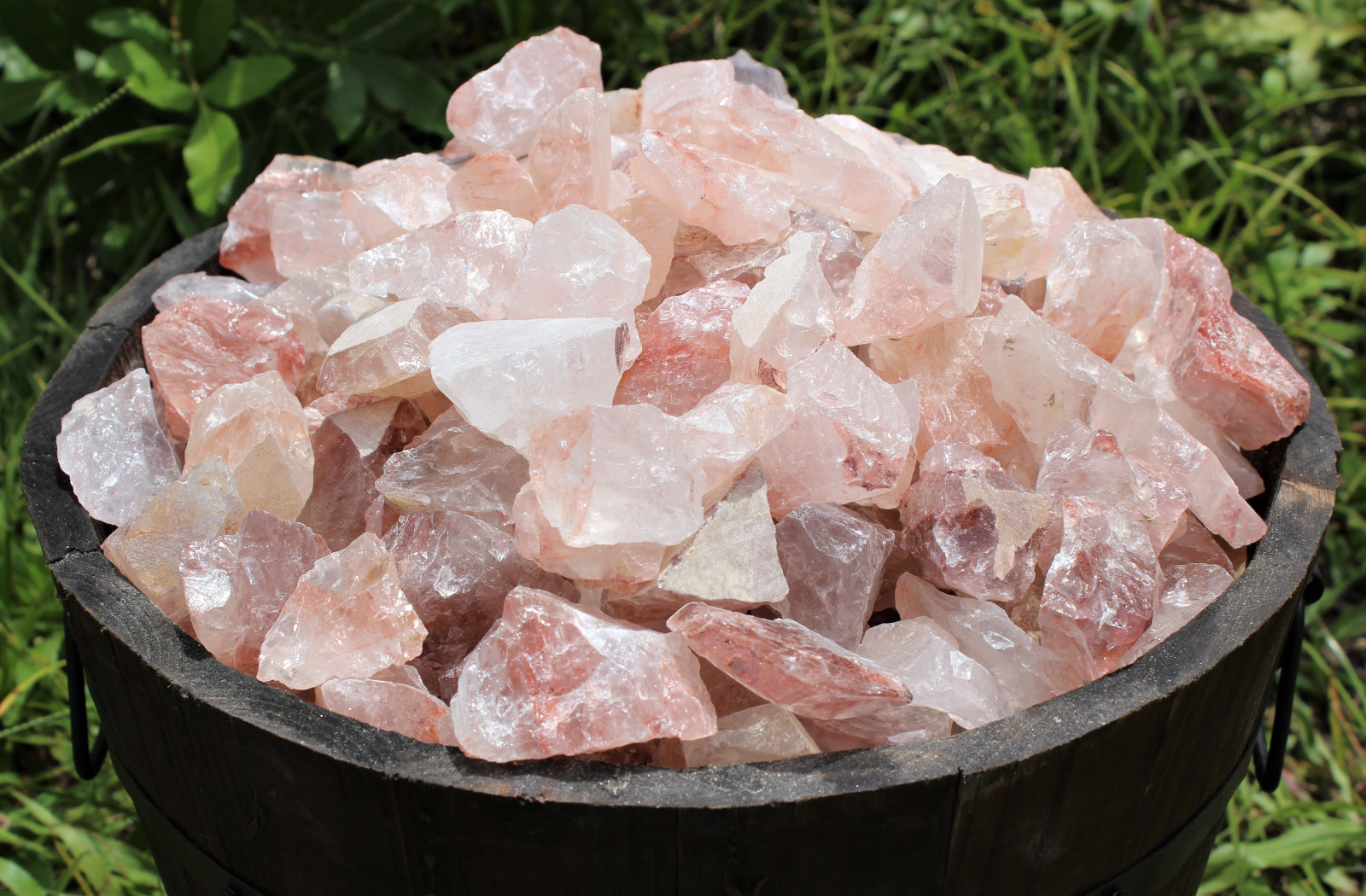 1/4 lb Bulk Lot Natural Rough Fire Quartz Crystal, Raw Hematoid Mineral (4 oz)