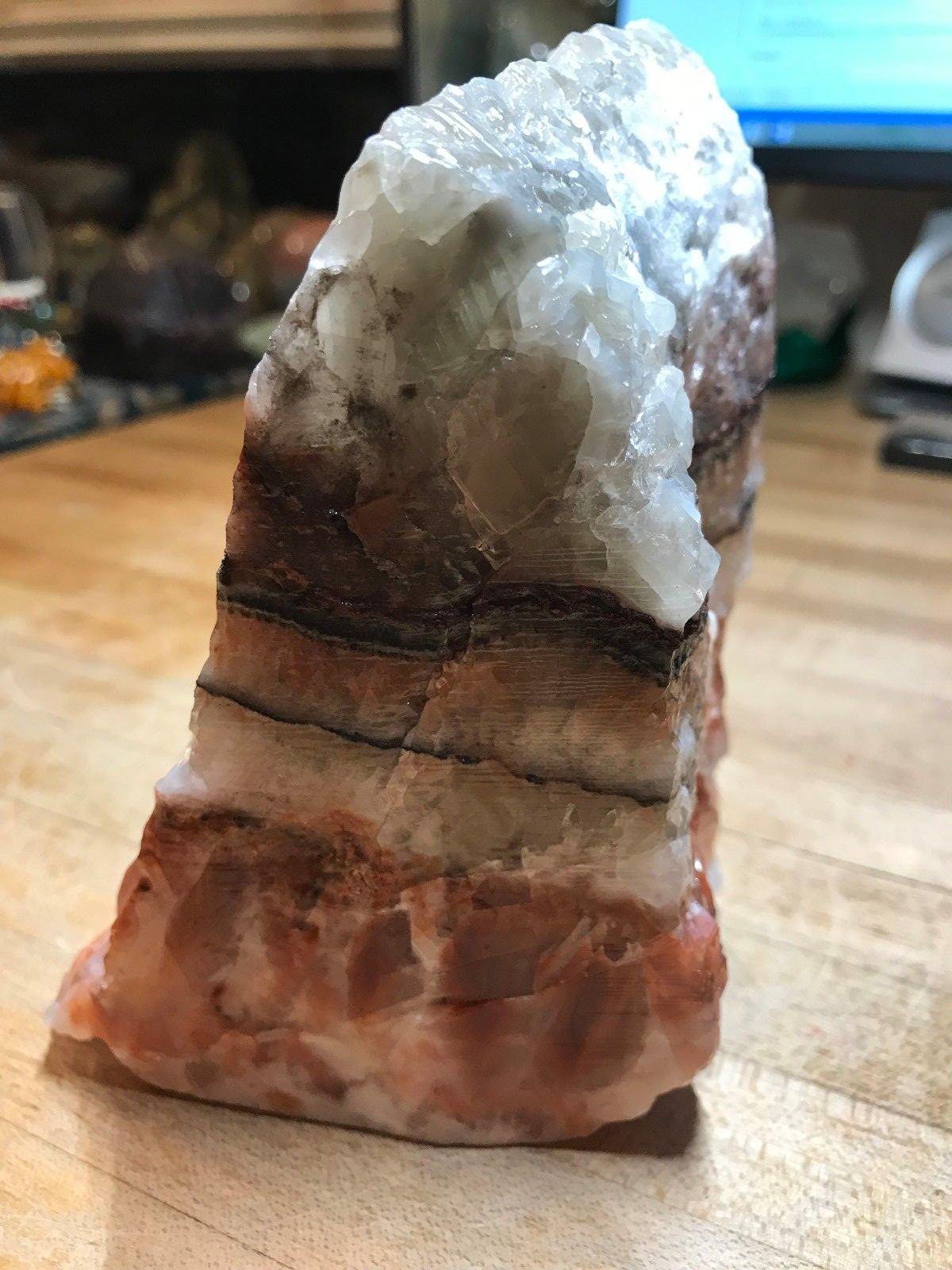 Multicolored Calcite Crystal Mineral Gemstone Medium Natural Rock Specimen 004