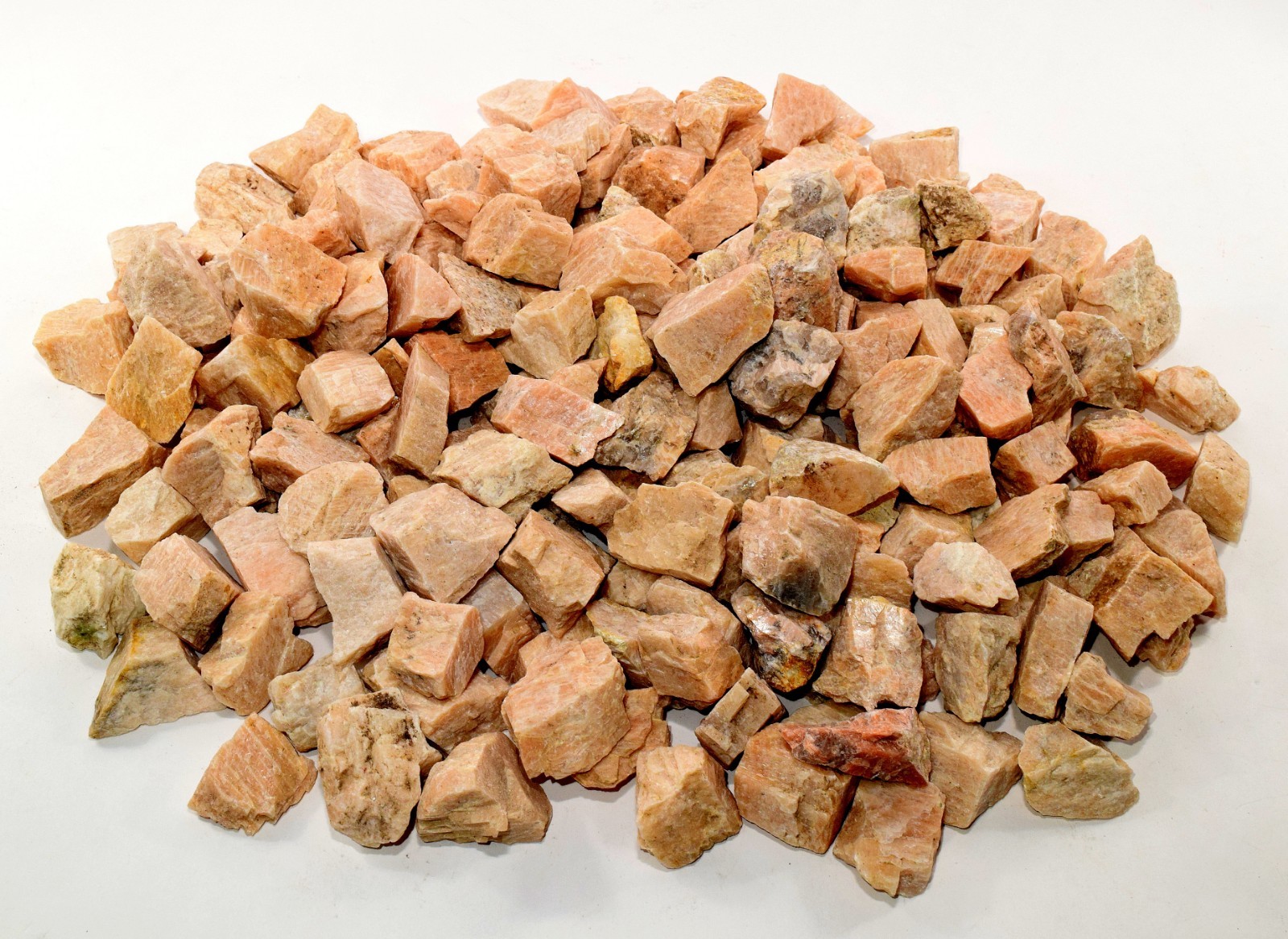 Natural Peach Moonstone Rough Crystal Mineral Feldspar Stones India 1/2 1 2 5 LB
