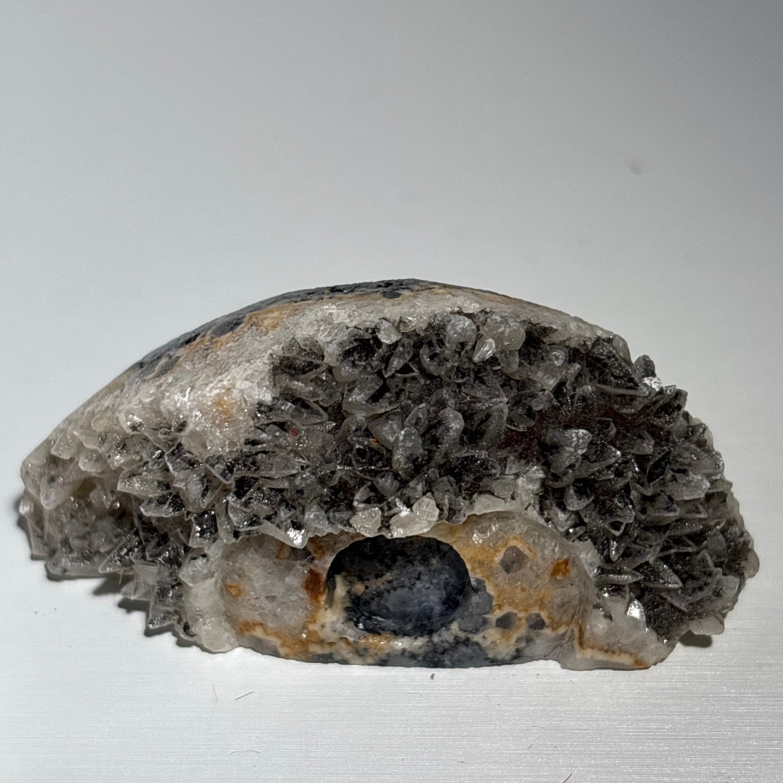 40g Natural white crystal cluster carving of God’s Eye-AS2
