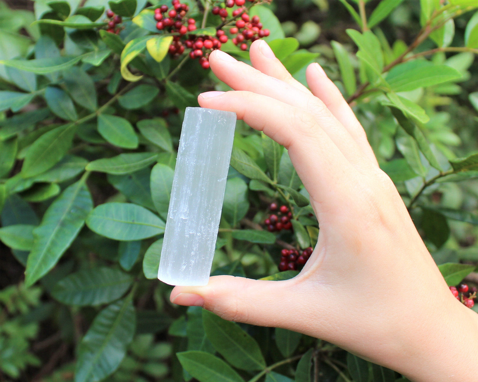 10 lb Bulk Wholesale Lot 2.5″ – 3″ Selenite Logs Crystal Stick Wand Blade