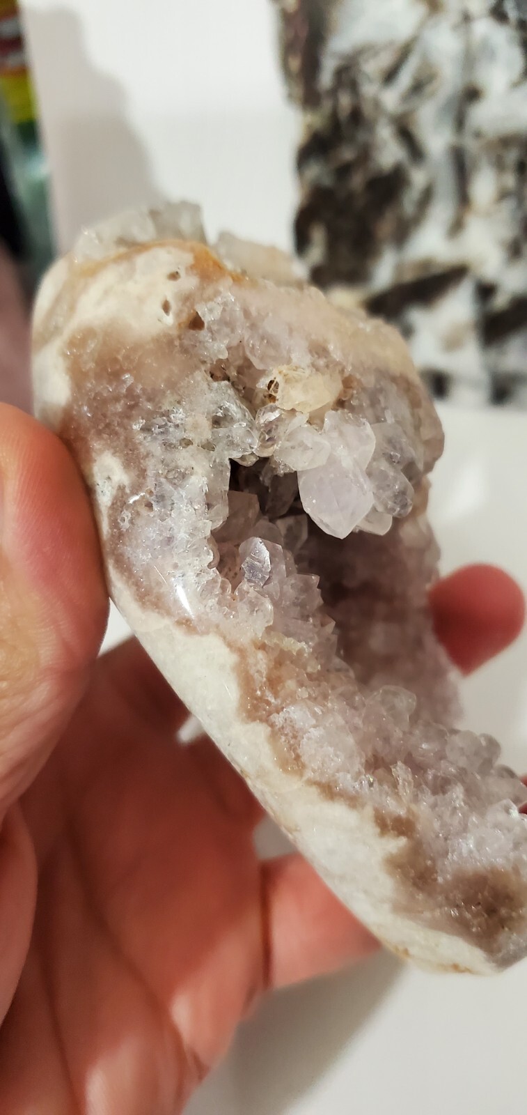 Pink Amethyst Cluster Freeform Geode 408g