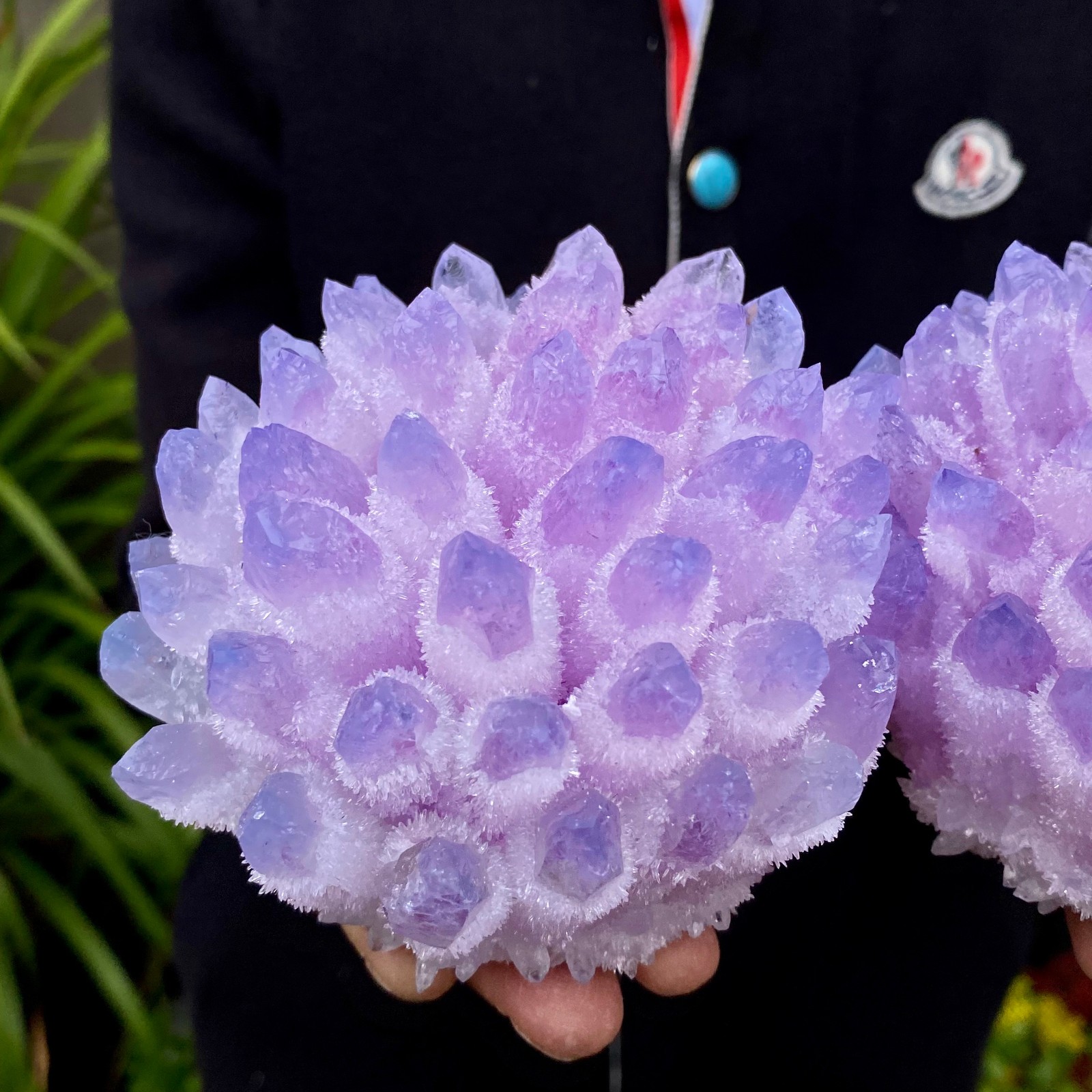 3.7LB New Find Pink Phantom Quartz Crystal Cluster Mineral Specimen Healing