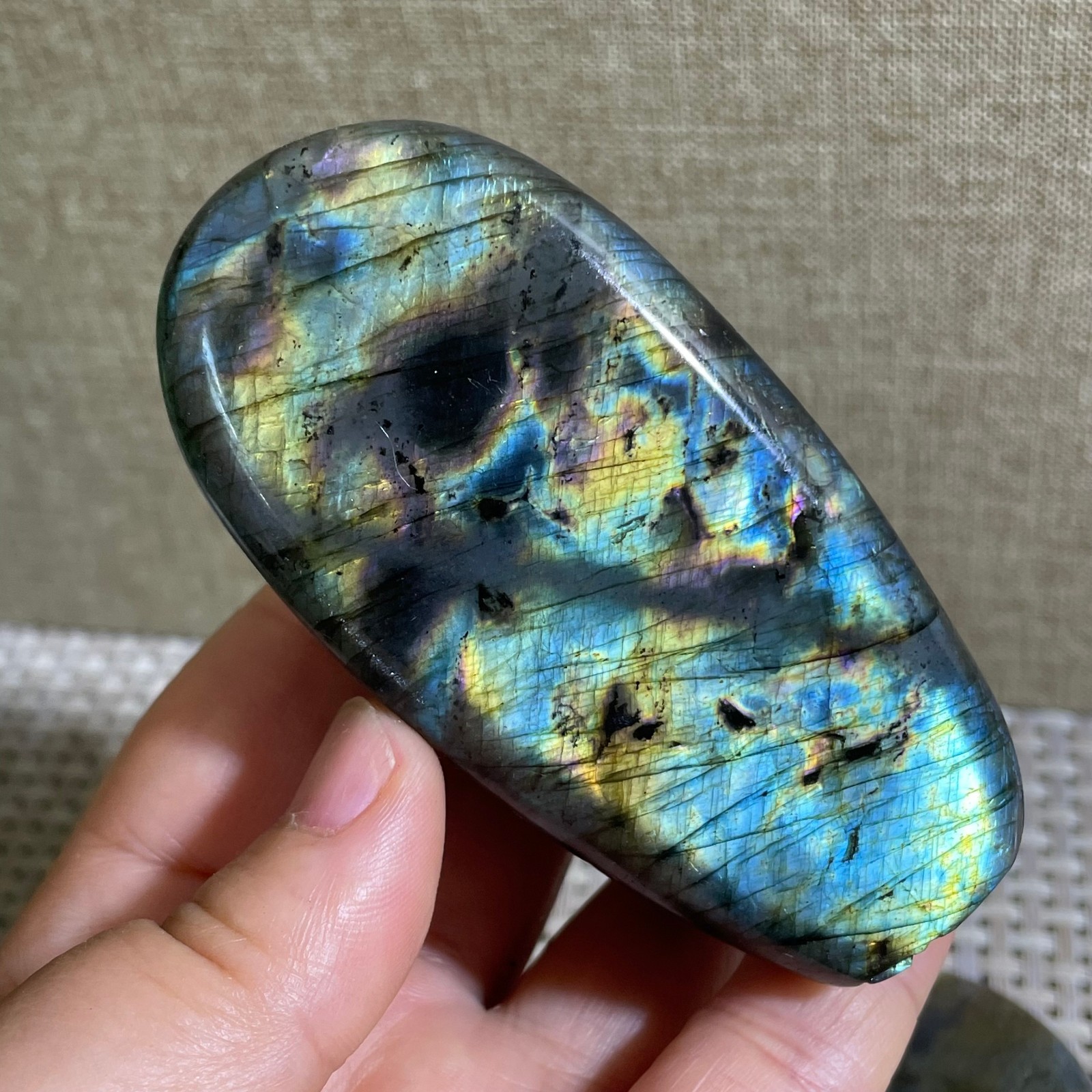 Natural Labradorite Crystal gemstone rough original Specimen 192g