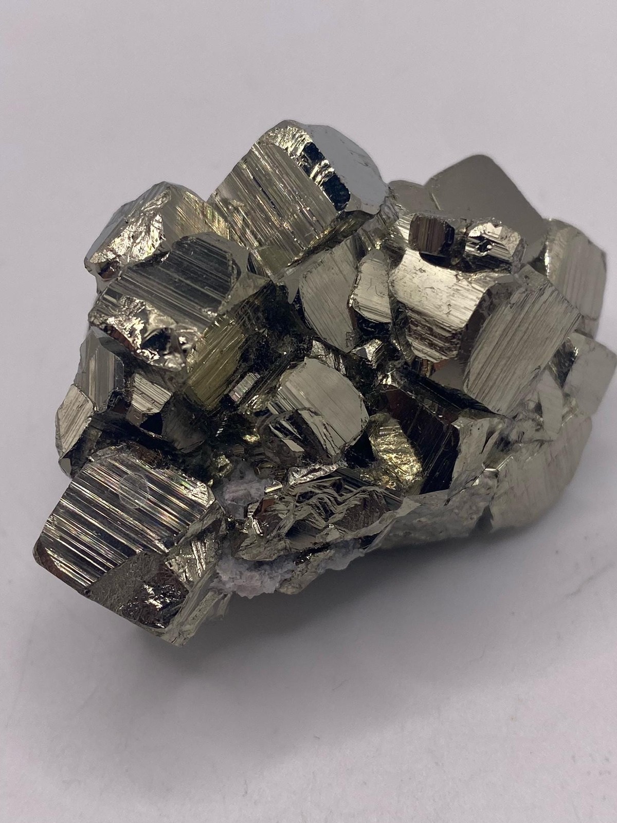 Golden Pyrite Cubic Cluster! Bright and Shiny!