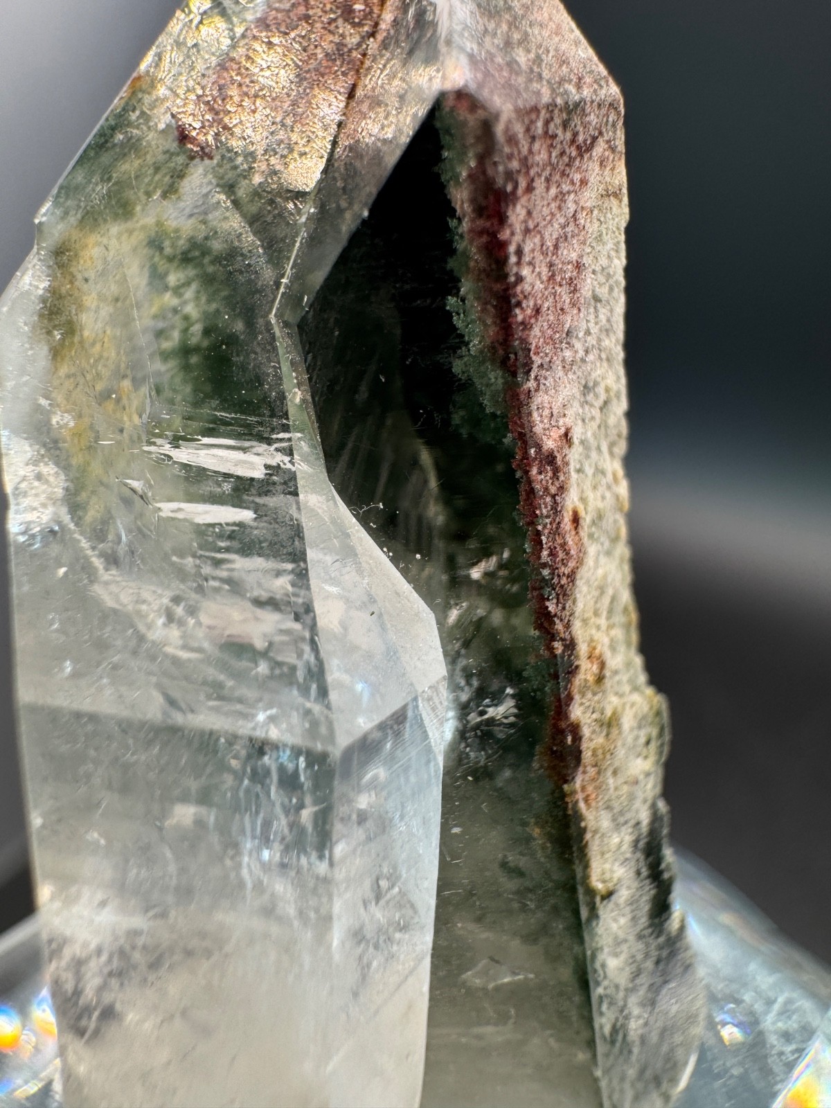 6465 Clear Himalayan Garden Quartz Chlorite Inclusions Pakistan 24g