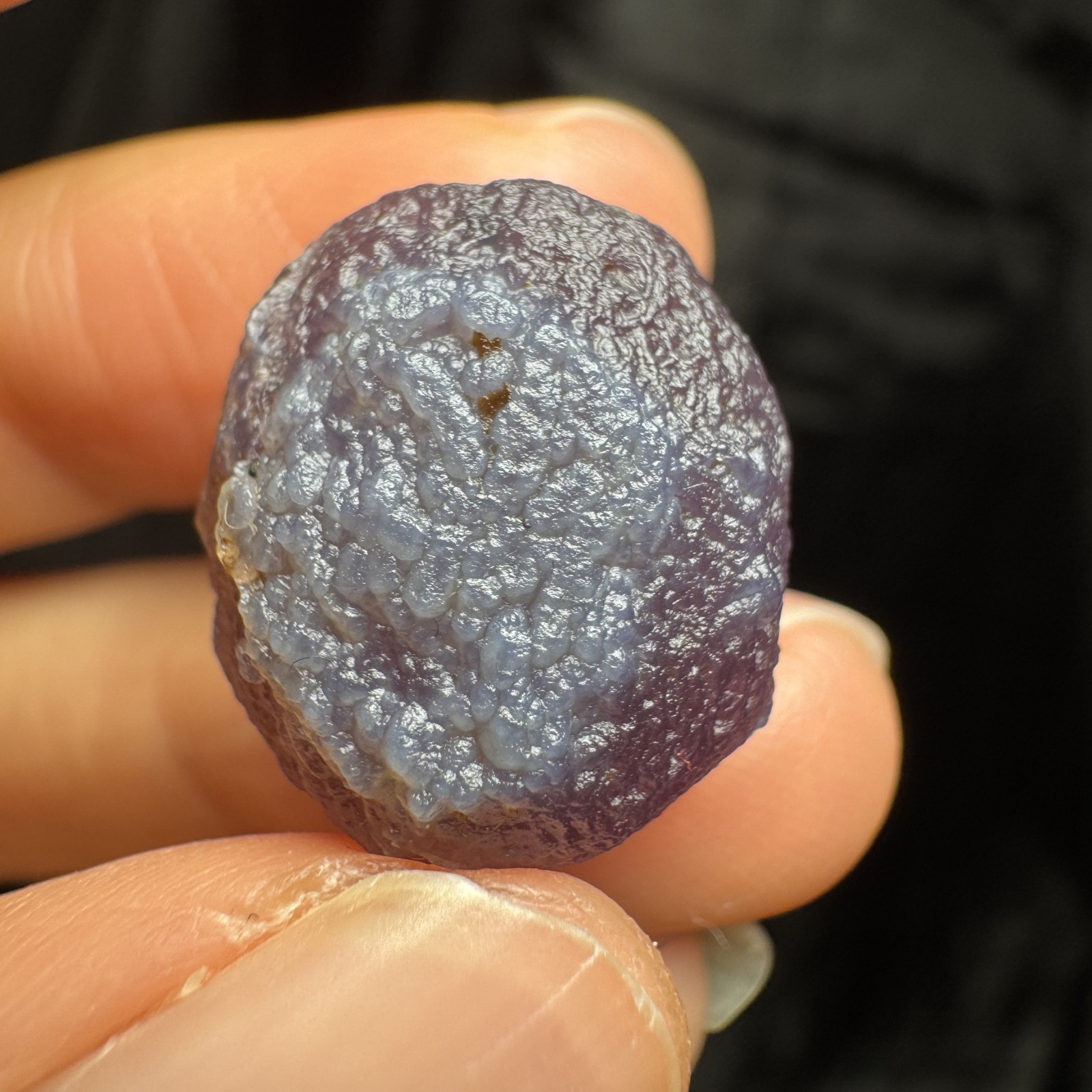 1.8cm/5.7g Raw Alxa Gobi Purple Vein Agate, Mongolia-5400