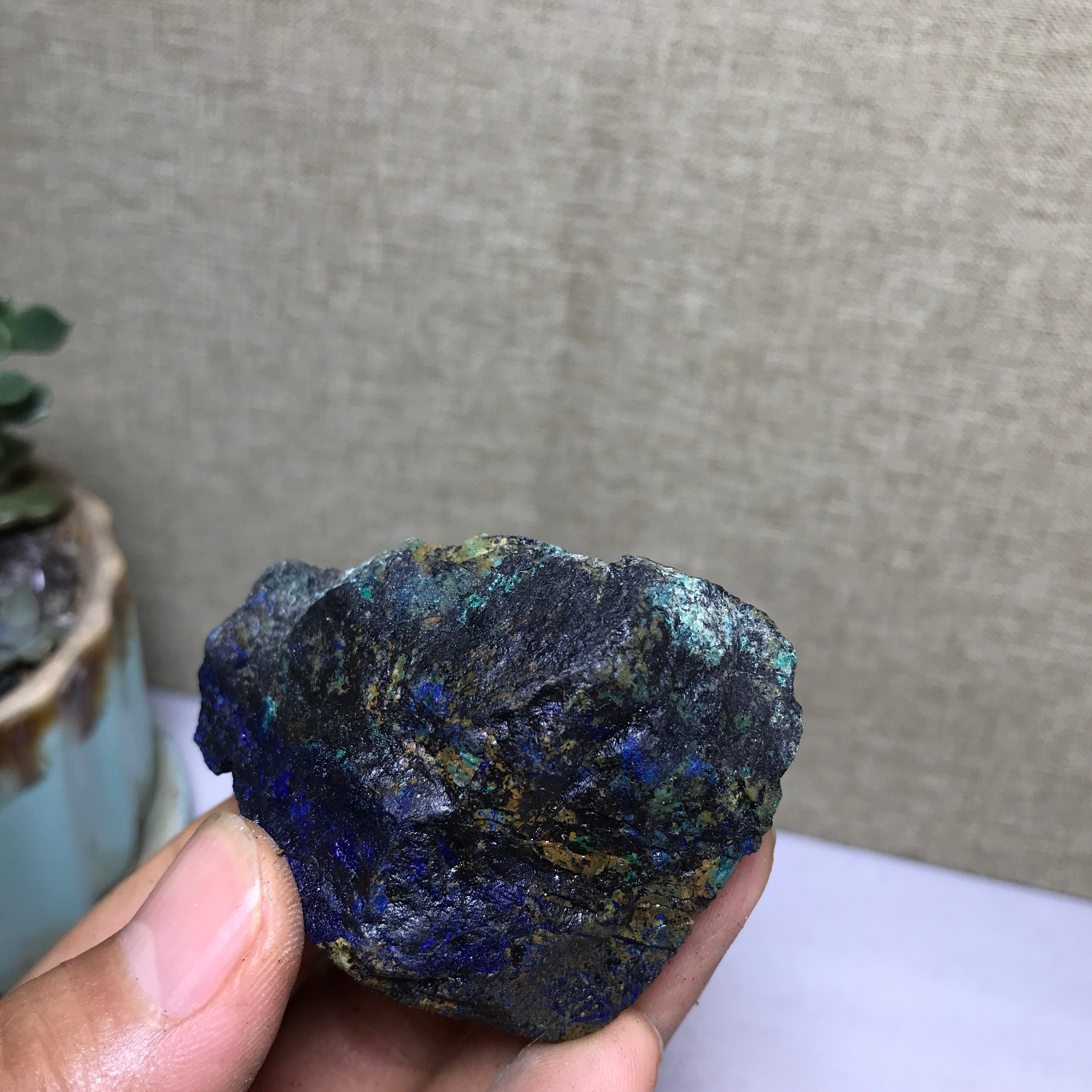 67g Natural Azurite Malachite gemstone Rough original Crystal Specimen A5193