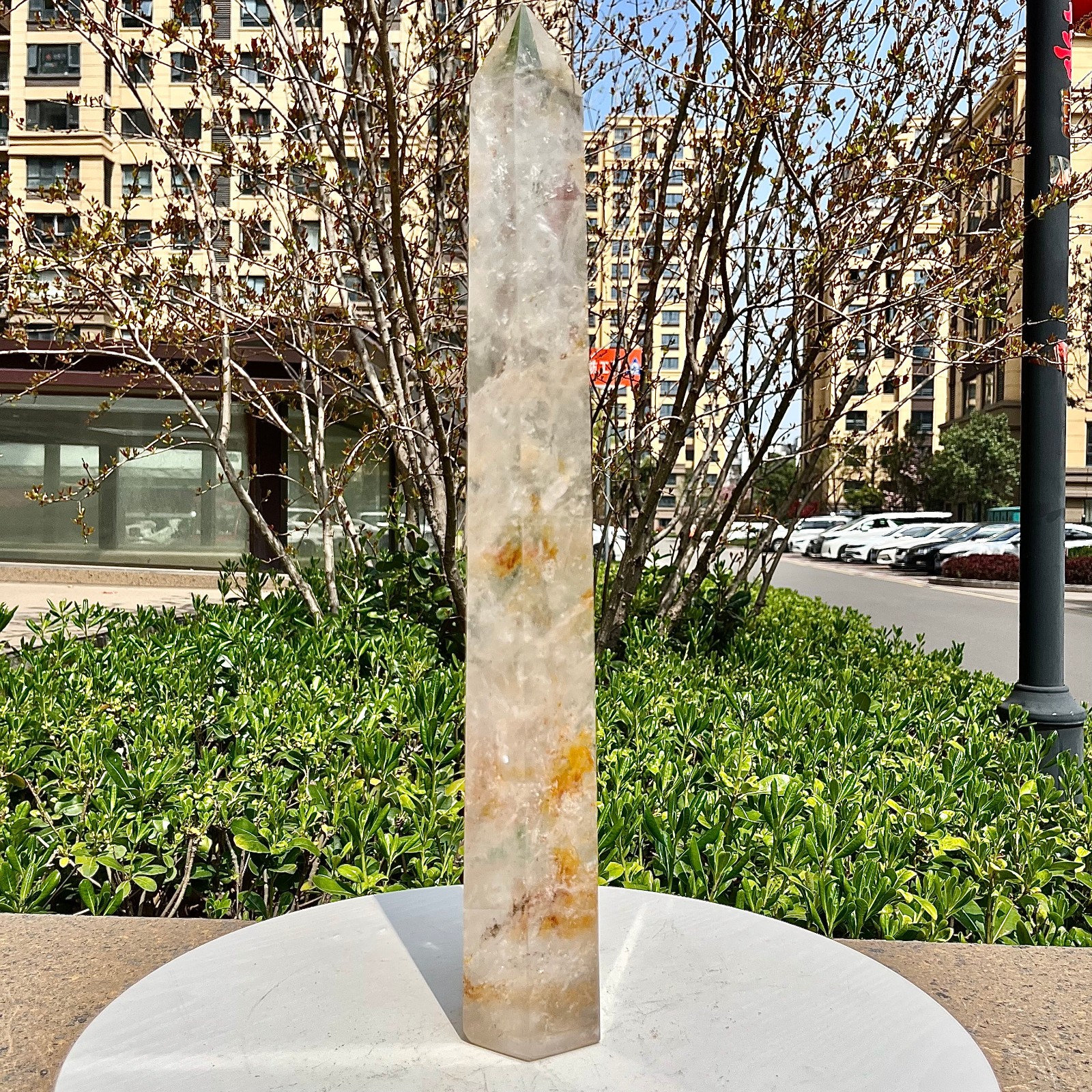 Raw Clear Quartz Crystal Point Cluster Specimen Mineral Home Office Decor 6.3 lb