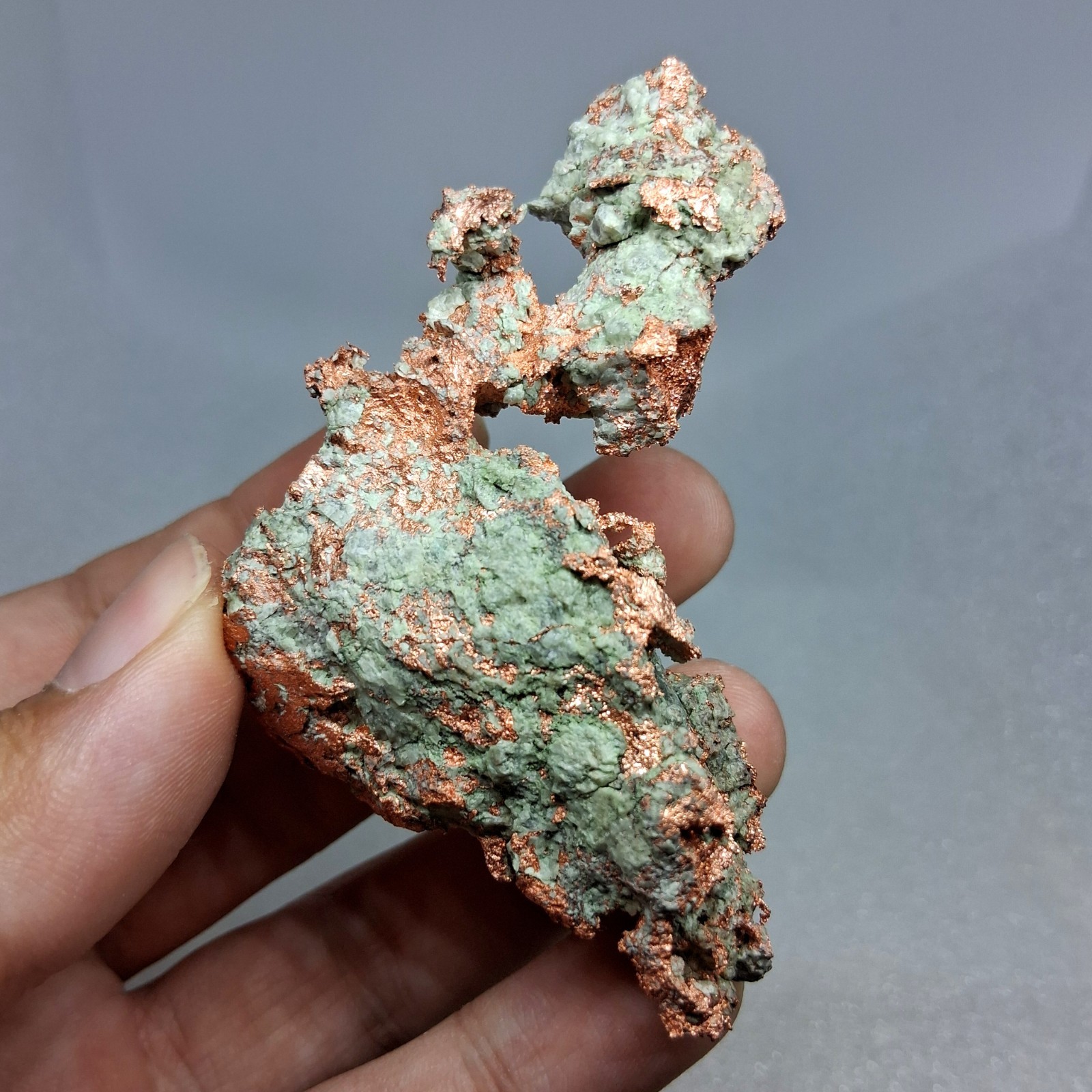 Raw Native Copper Specimen With Chrysocolla Large Natural Healing Copper Nugget