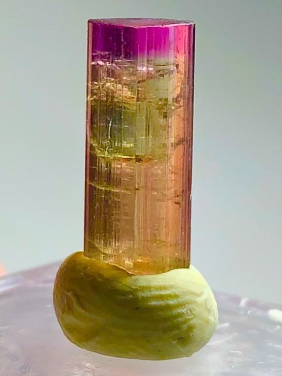 Rarest Translucent Untreated Purple Gold Tourmaline Crystal Raw Natural Specimen