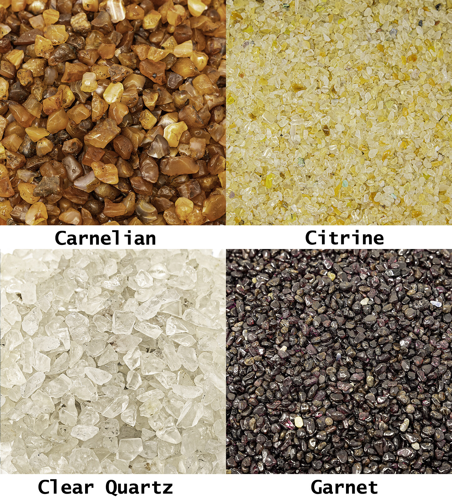 1/2 LB Tumbled Crystal Chips Bulk Gemstone Undrilled Beads Natural Stones