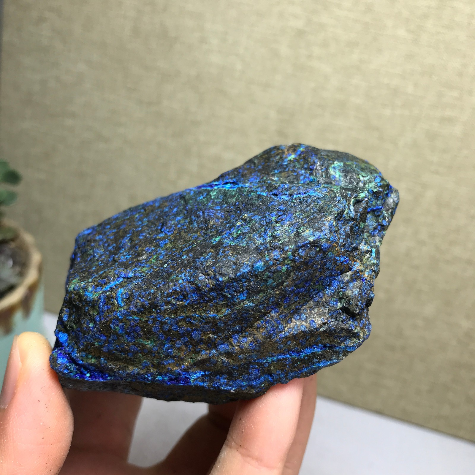 267g Natural Azurite Malachite gemstone Rough original Crystal Specimen A4869