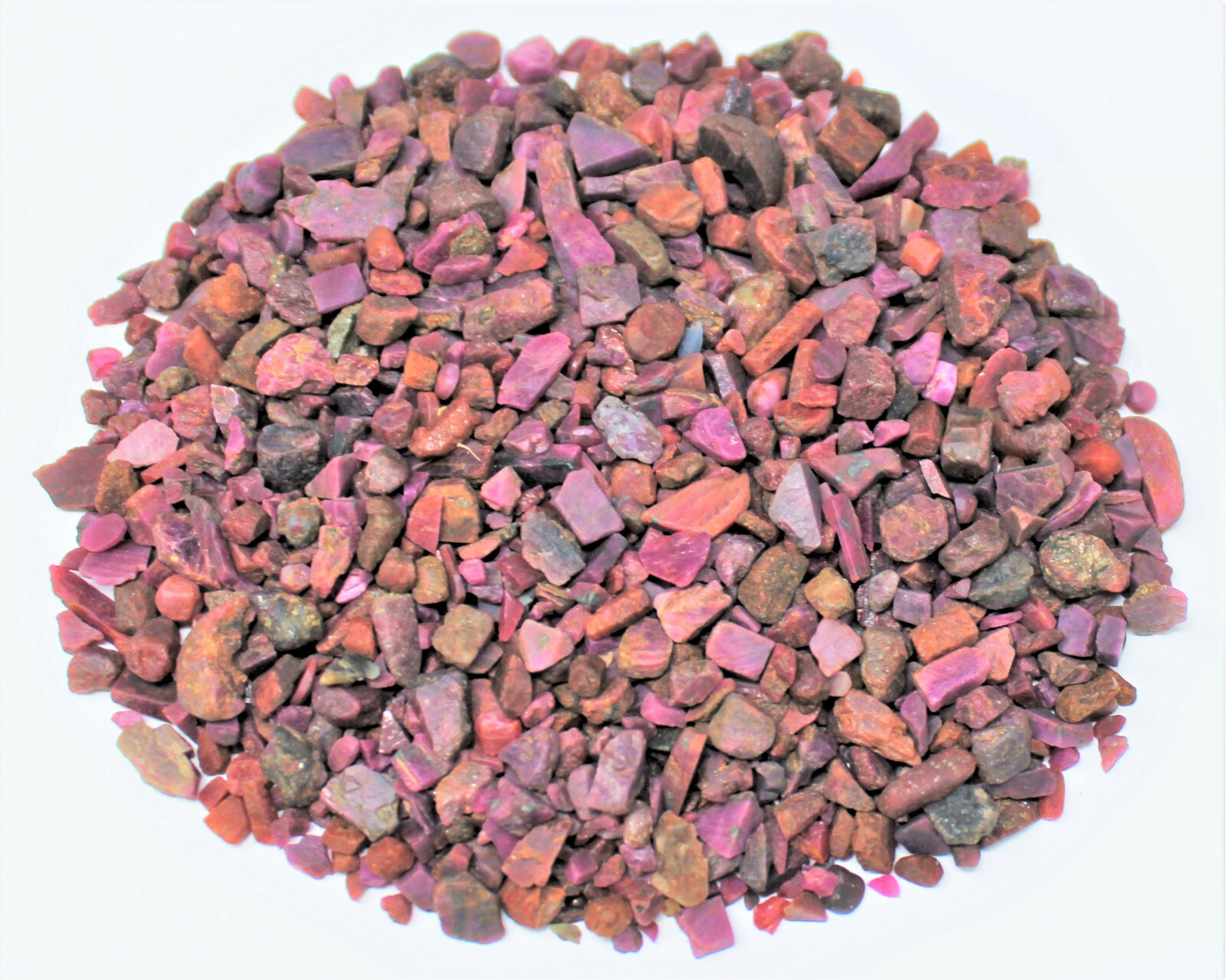 Ruby Semi Tumbled Gemstone Mini Chips 3 – 5 mm ‘A’ Grade Wholesale Bulk Crystals