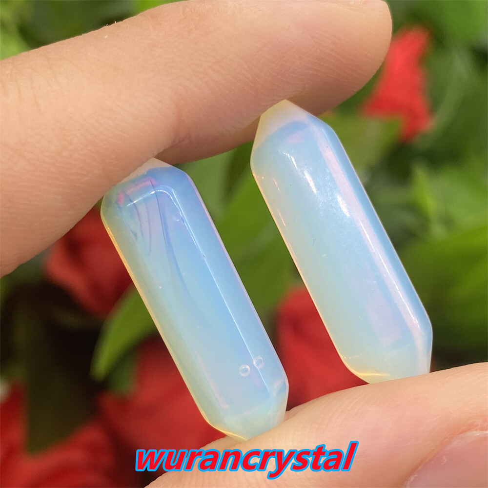 A+ Obelisk Opalite Quartz crystal skull Wand Double Point Healing DIY gift 10pcs