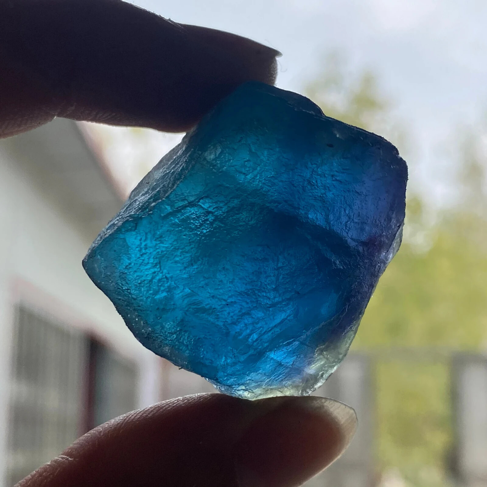 6Pcs Raw Rough Rainbow Fluorite Chunks Healing Crystal Mineral Specimens Gift