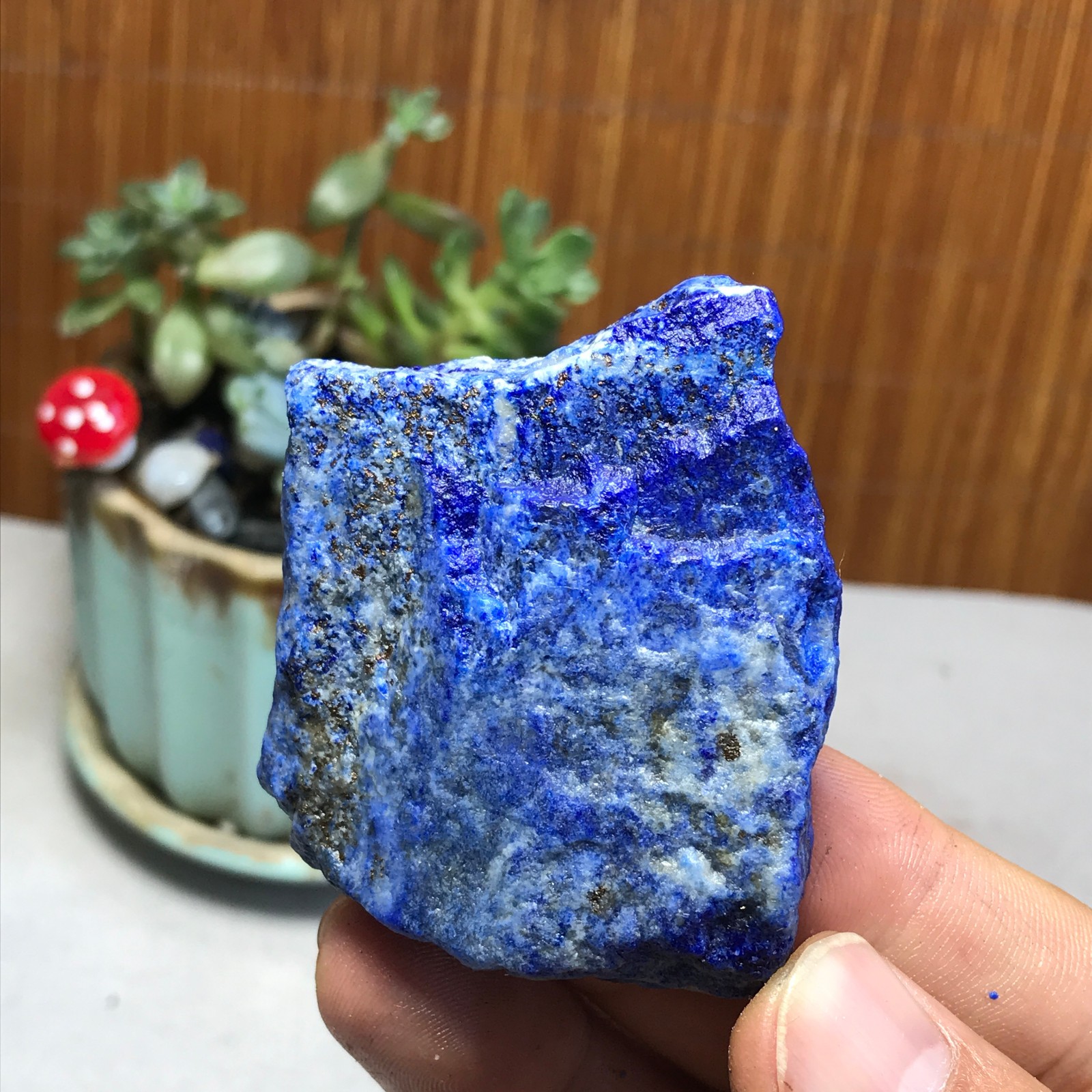 75g Natural lapis lazuli Crystal gemstone Rough Mineral Specimen healing A5696
