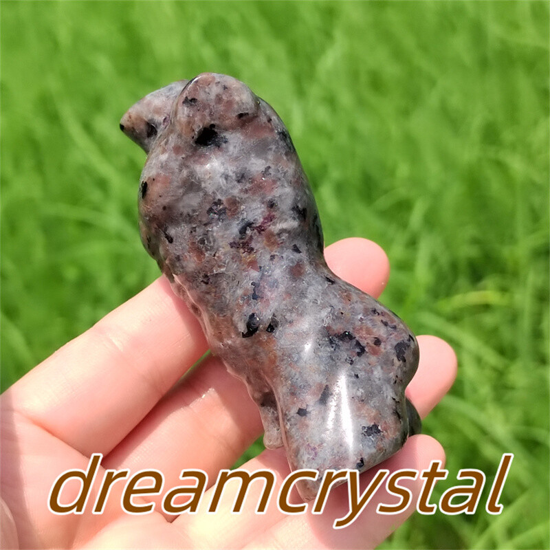 3″ Top Natural Yooperlite Carved Male Model Quartz Crystal Reiki Sculpture 1pc