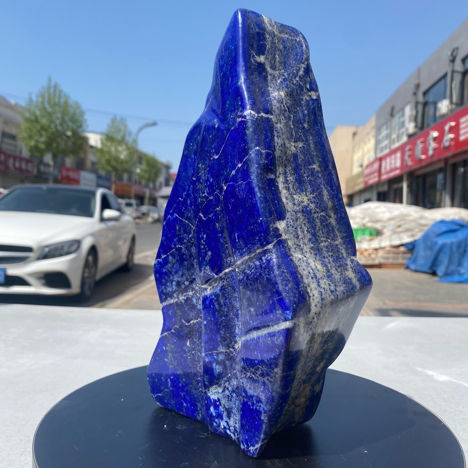 8.2LB Natural Stone Lapis Lazuli Freeform Polished Crystal Mineral Specimen