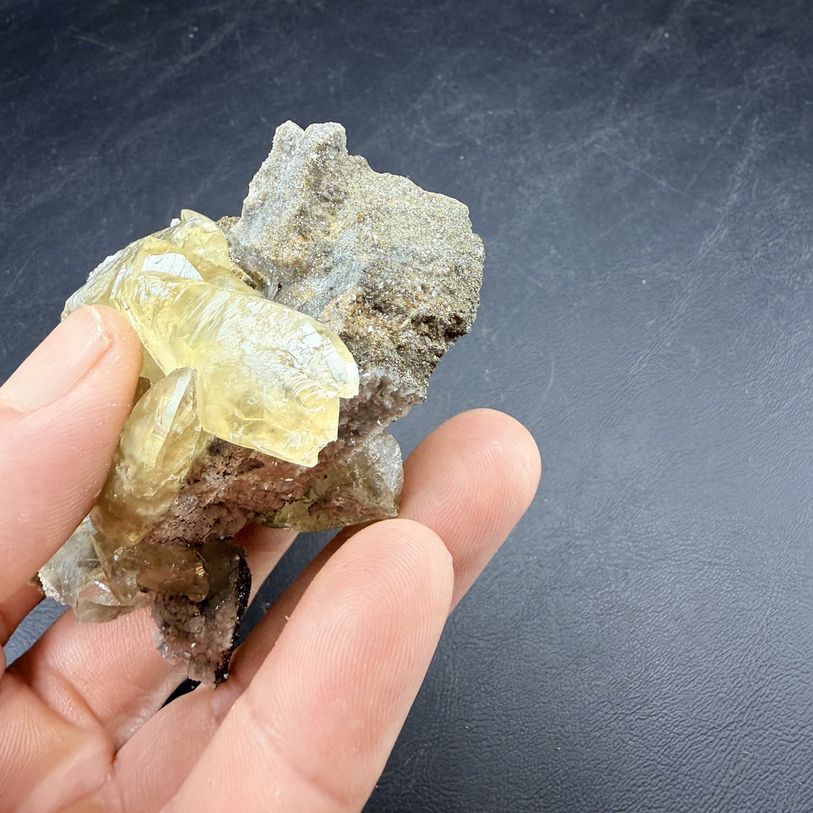 Golden Calcite Chalcopyrite Dolomite Crystal Combo / Sweetwater Mine *Video*
