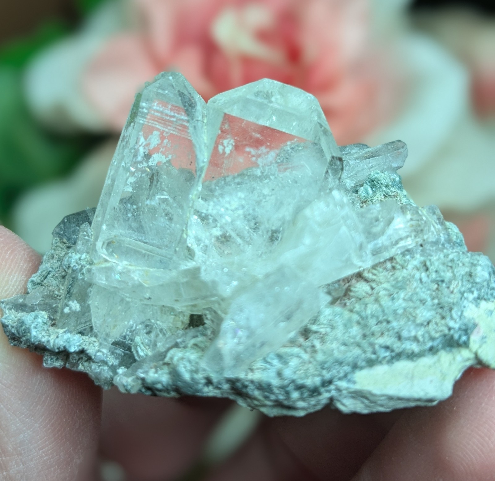 Colombian Quartz Cluster 1.87″