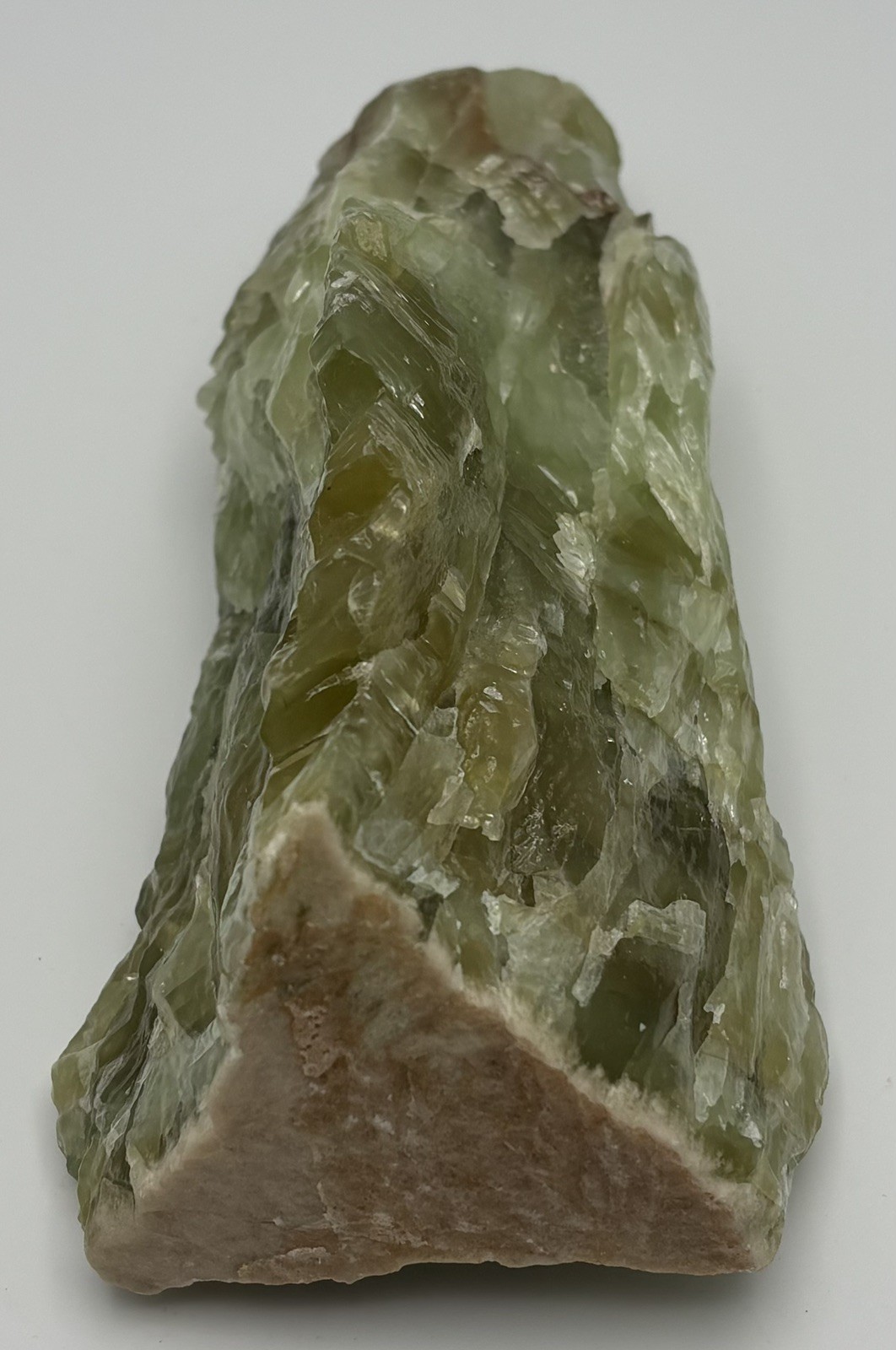All natural 1.8 LB VERY Large Green Calcite. Meditation / spell / craft