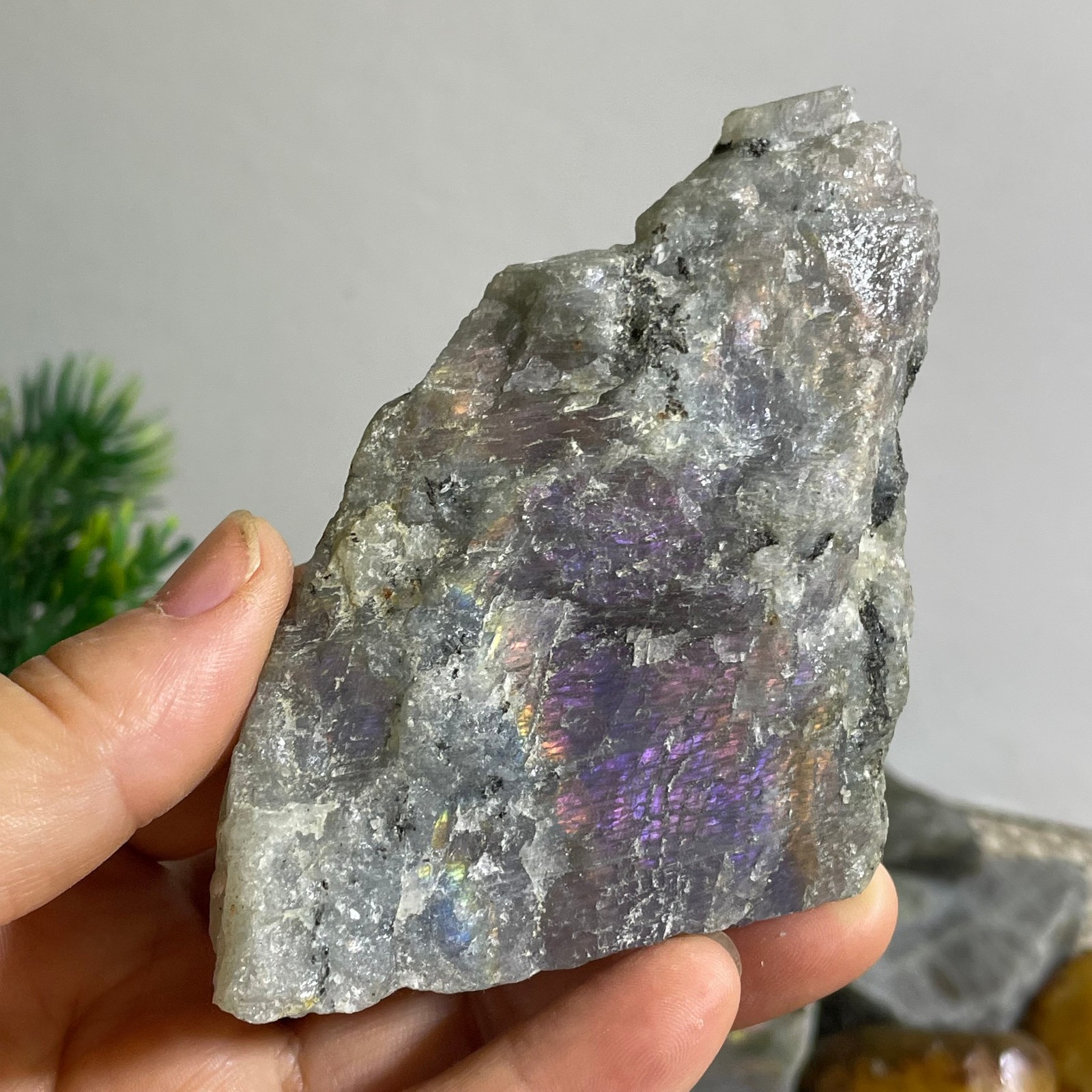 Natural Labradorite Crystal gemstone rough original Specimen 102g
