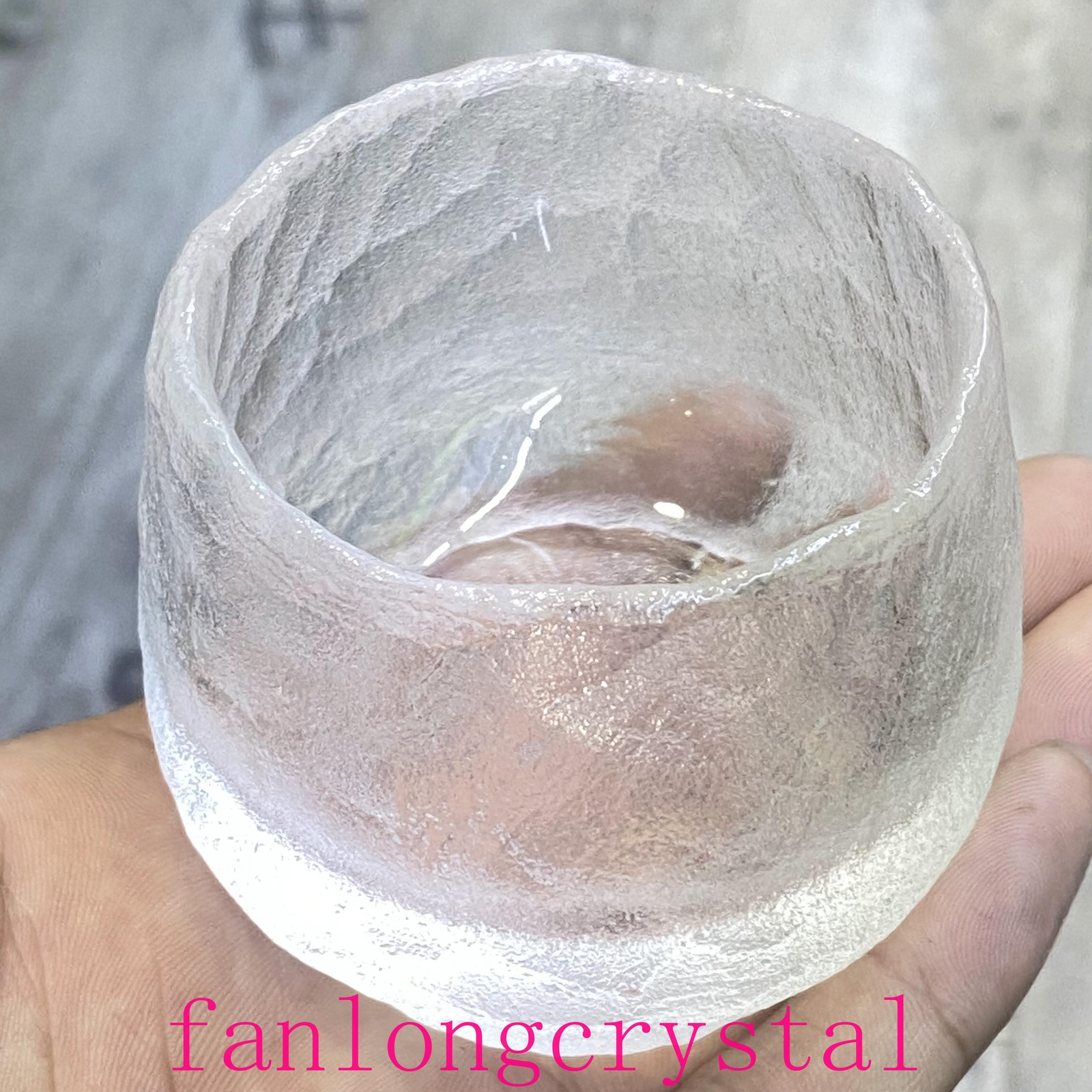 1pcs Natural Clear crystal Quartz Cup Crystal Carving Home Decor Reiki Gift