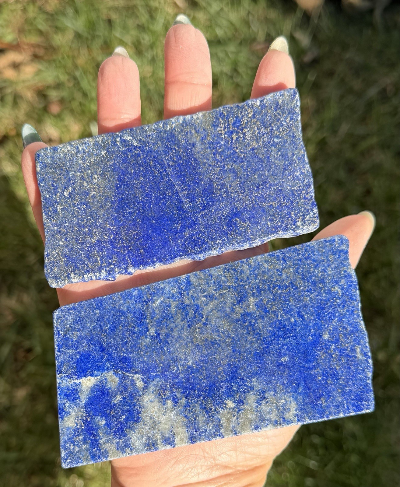 Wholesale Lot 2 Lbs Natural Lapis Lazuli Polished Slab Crystal