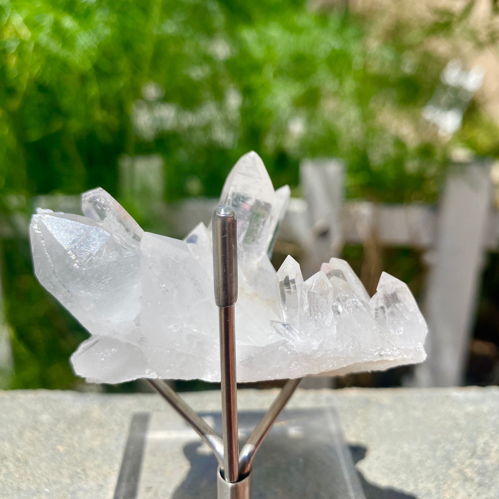 71G A+++Large Natural white Crystal Himalayan quartz cluster /mineralsls