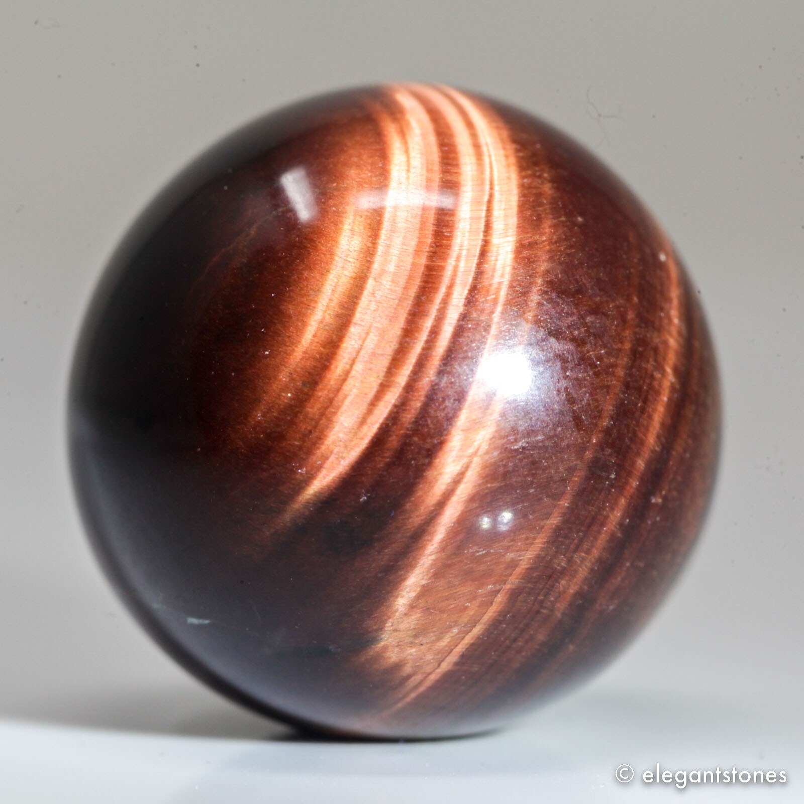 24g26mm Red Tiger Eye Sphere Crystal Ball Natural Quartz Healing Gemstone Chakra