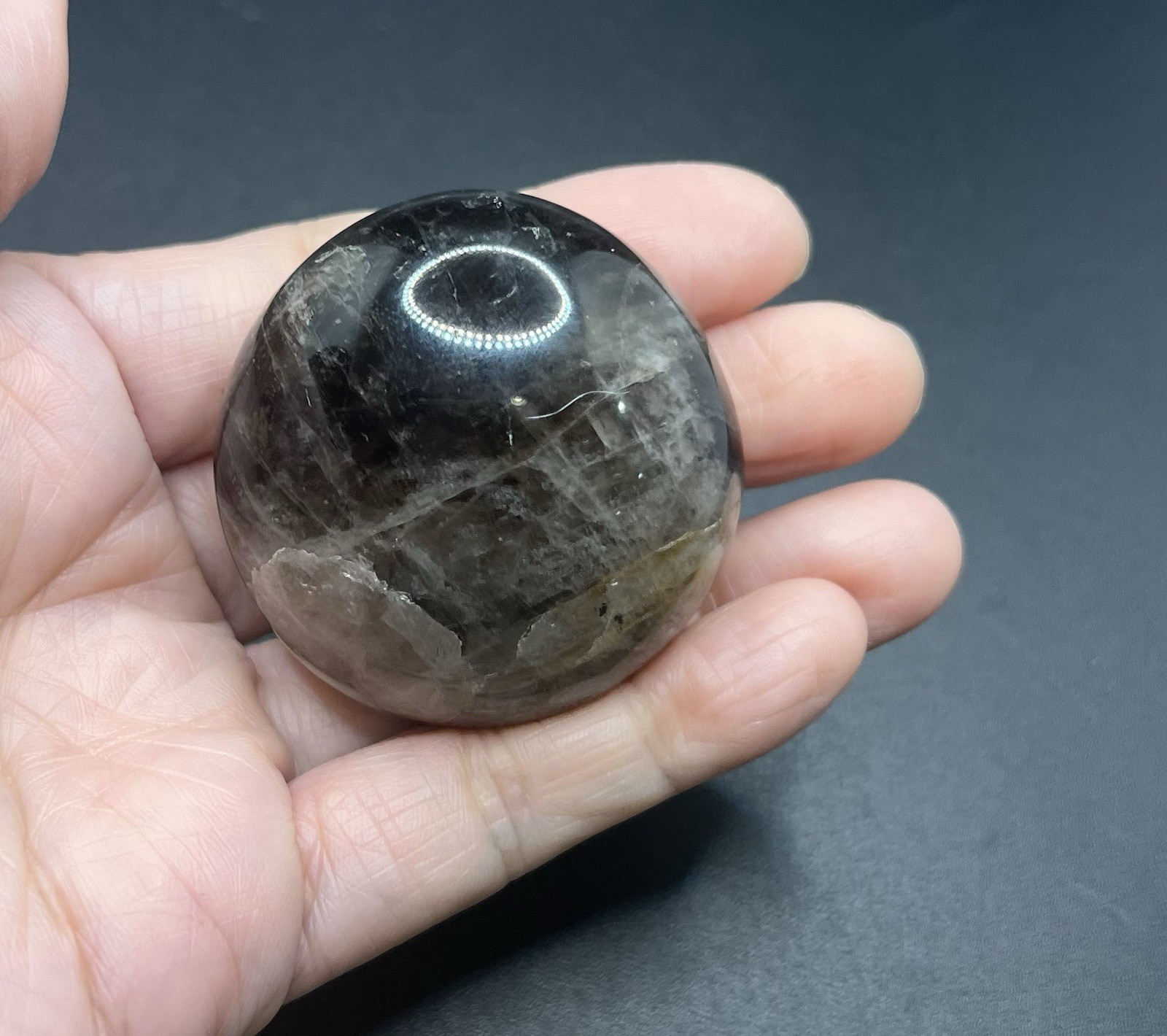 Smoky Quartz Genuine Palm Stone 94g BEAUTIFUL