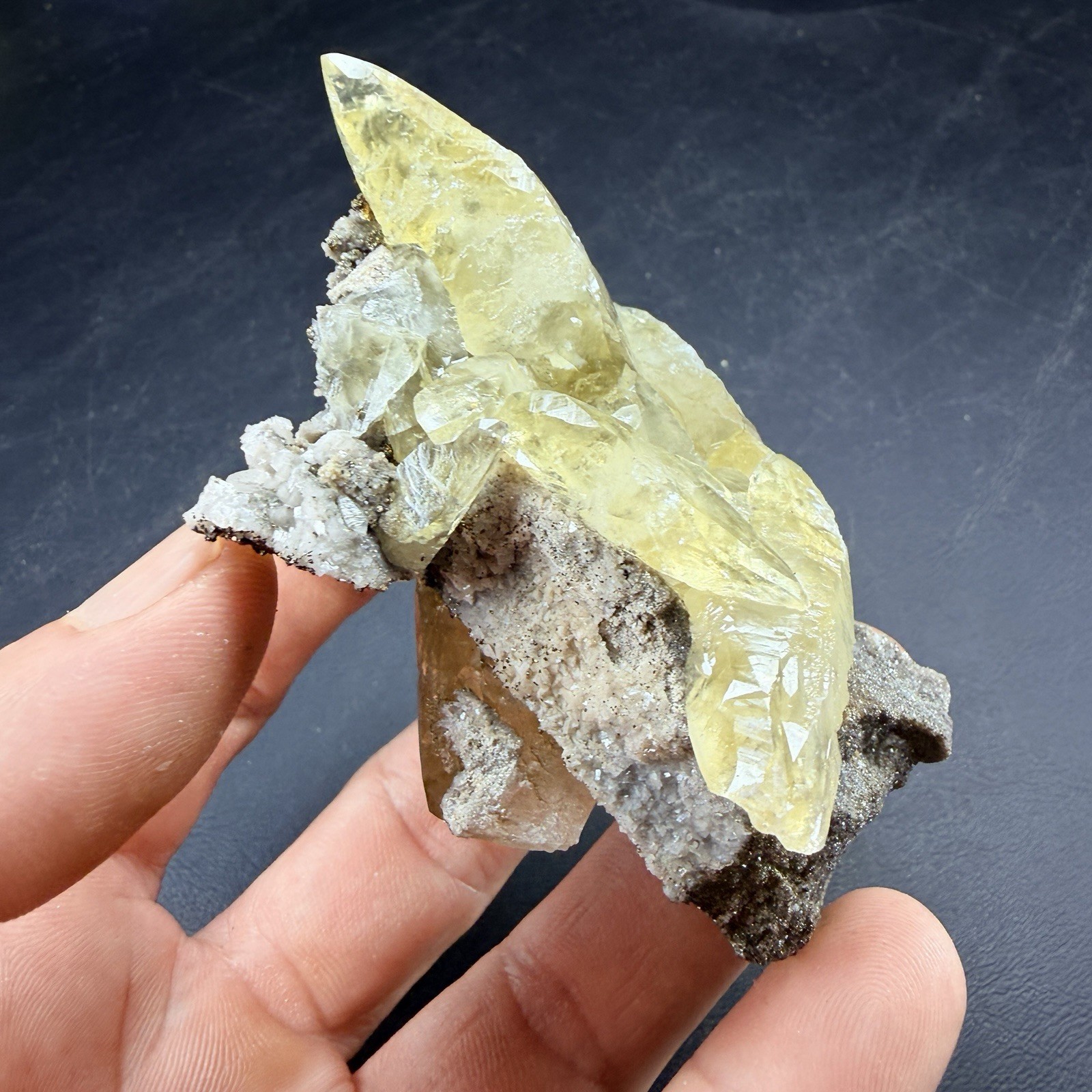 Golden Calcite Chalcopyrite Dolomite Crystal Combo / Sweetwater Mine *Video*