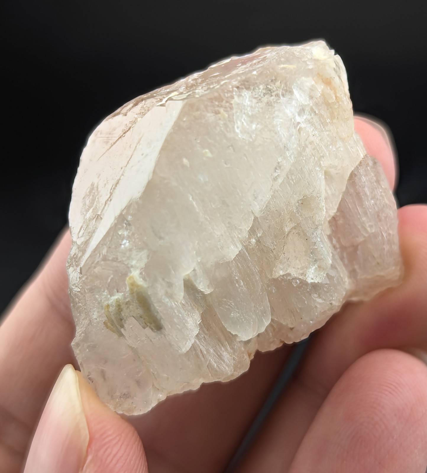 Honey Color Morganite Crystal With Etched Formation, From Afghanistan, 35 Grams