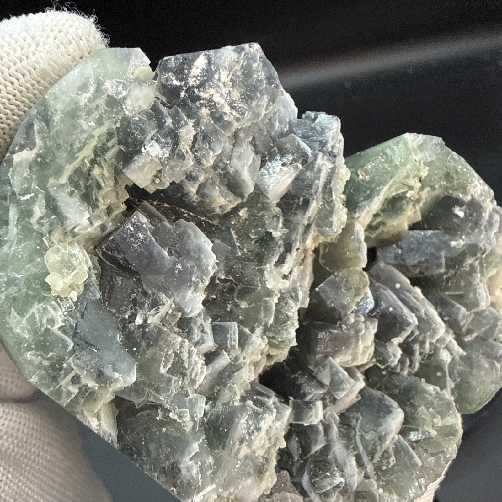 Multi-Colored Natural Faced Cubic Flourite Heart Specimen! Minerals, Crystals!