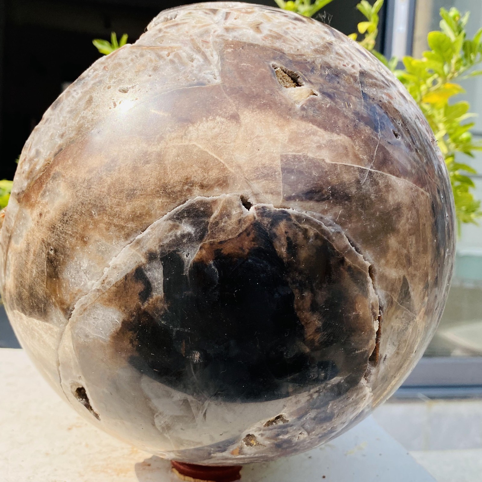 Natural Sphalerite ore Quartz Sphere Quartz Crystal Ball Reiki Healing 8680g