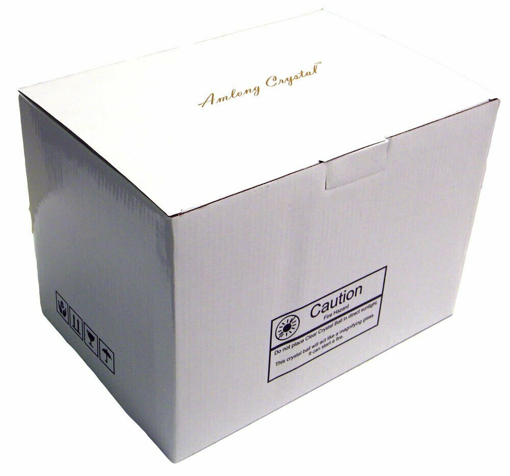 Meditation K9 Crystal Ball with Square Crystal Stand and Gift Box