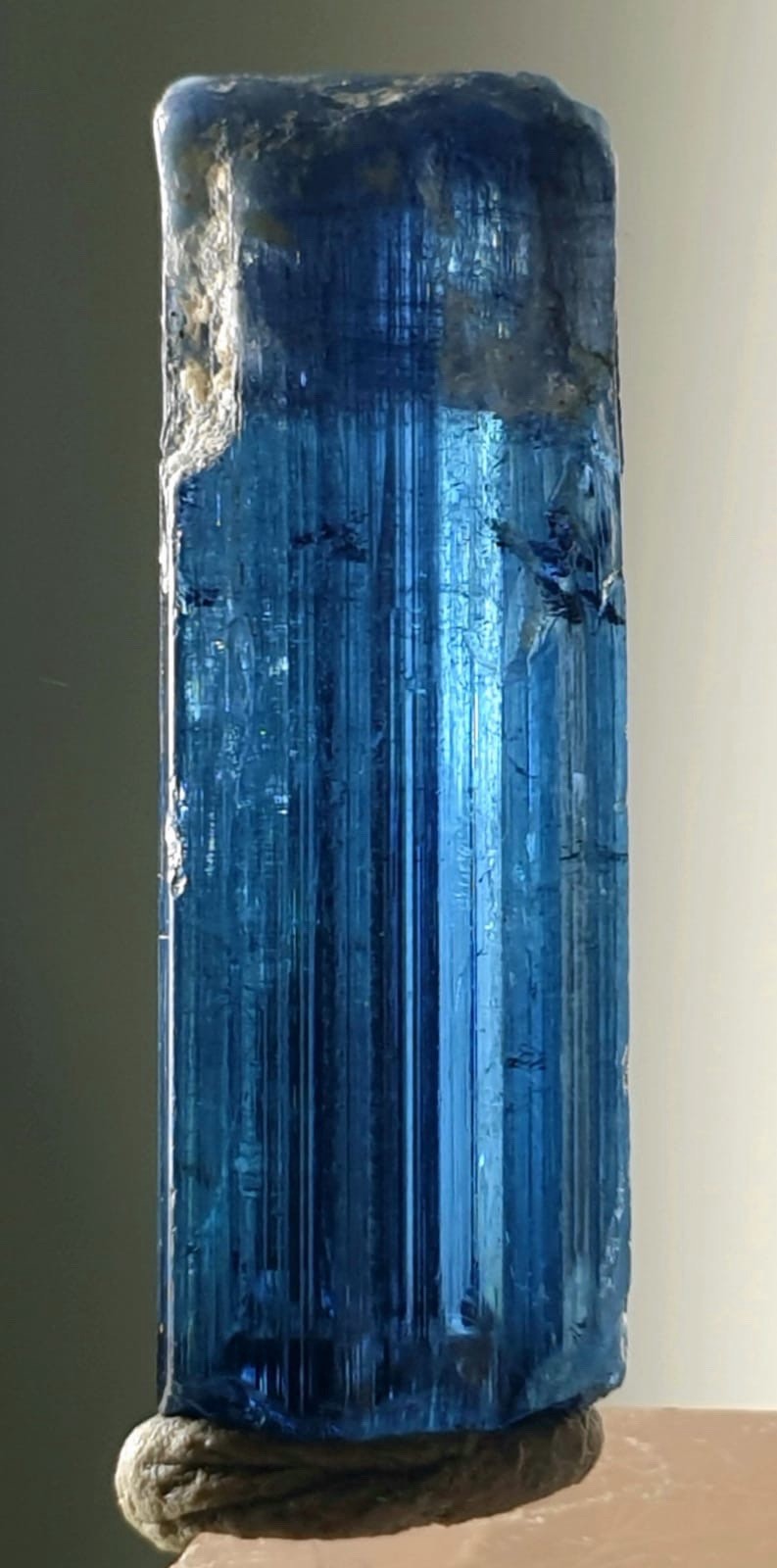 Dark Blue Indicolite Tourmaline Crystal From Afg