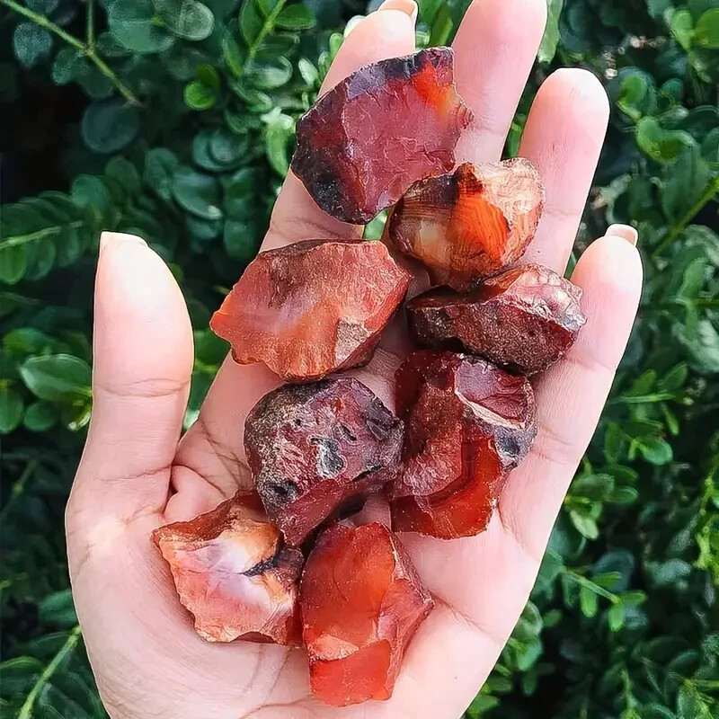 Natural Raw Carnelian Stone Red Agate Healing Gemstone Mineral Specimen Gifts