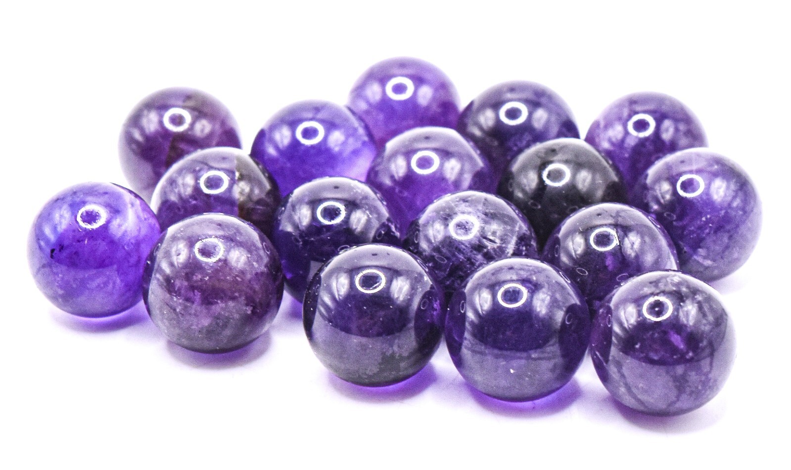 14mm Deep Purple Amethyst Quartz Sphere Natural Crystal Mineral China 1,5,10 PCs
