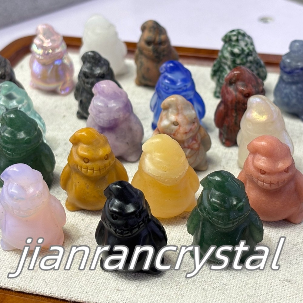 50pcs MIX Natural Quartz Crystal Skulls Carved Skull Reiki Healing Wholesale