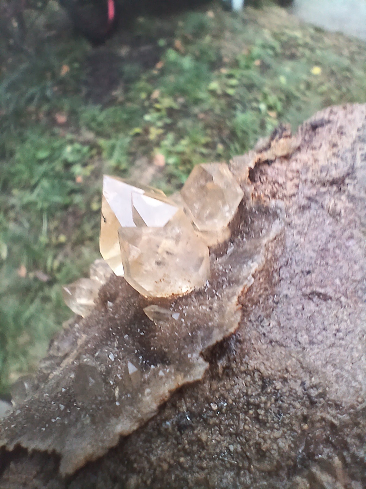“Gorgeous 😍 Golden Healer” Herkimer💎s On Druze Matrix Dolostone Host Rock NY