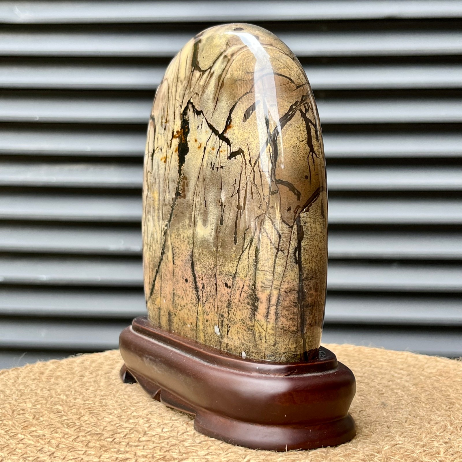 4.6 lb Traditional Scenic Stone Natural Pattern Display Home Decor