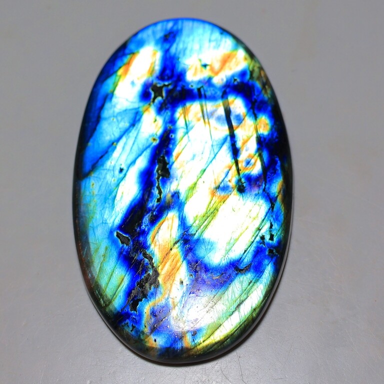 Natural Labradorite Pear , 0.5″- 4″ High Purple Multi Flash, Pick a Size