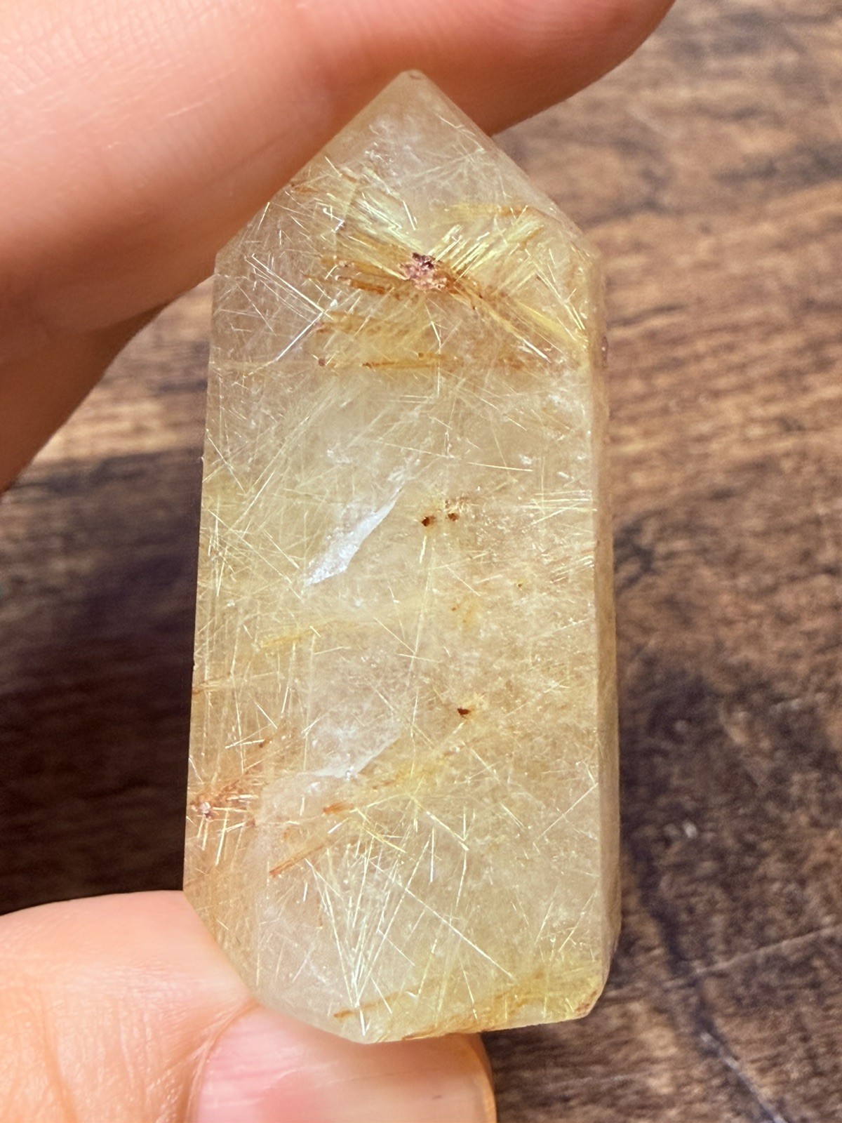 Golden Rutilated Quartz Crystal Tower