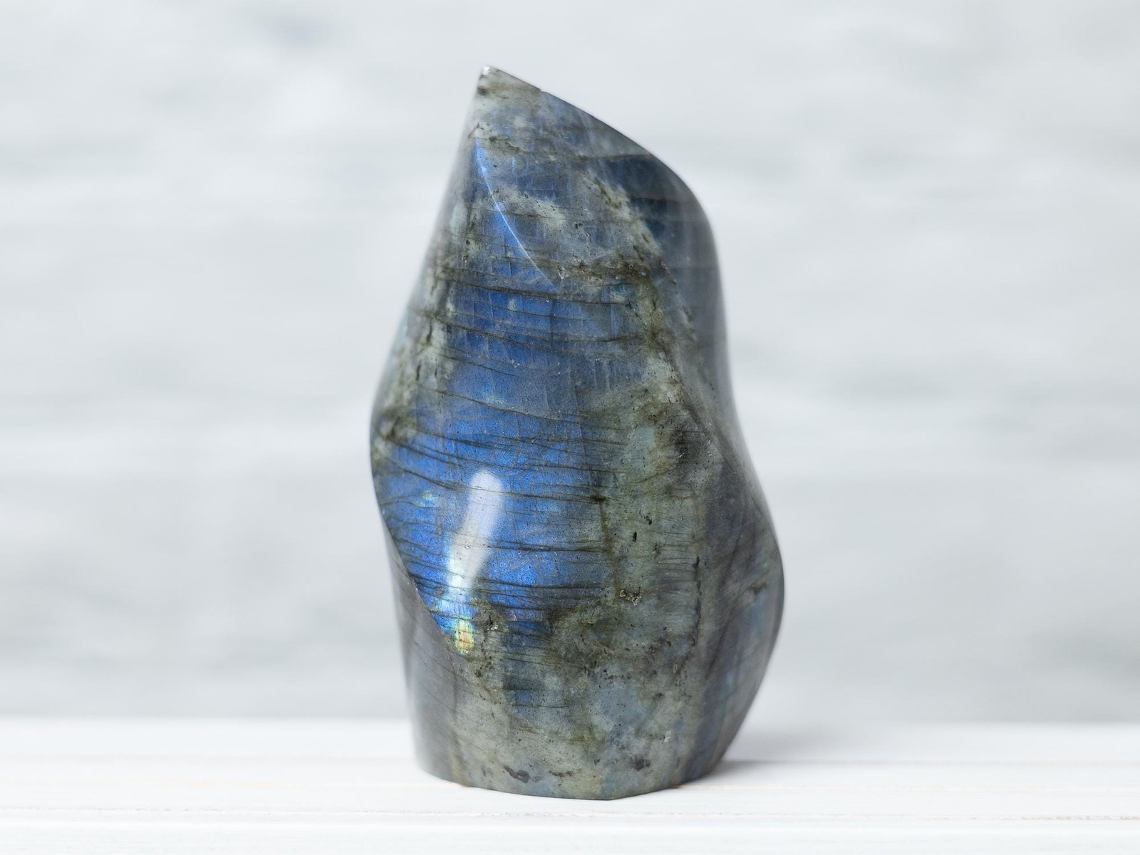Labradorite Flame Natural Hand Carved Crystal Decorative Stone Home Decor Gift